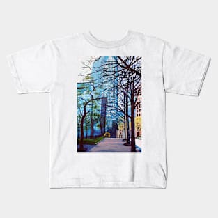 'Tryon Street, Charlotte NC' Kids T-Shirt